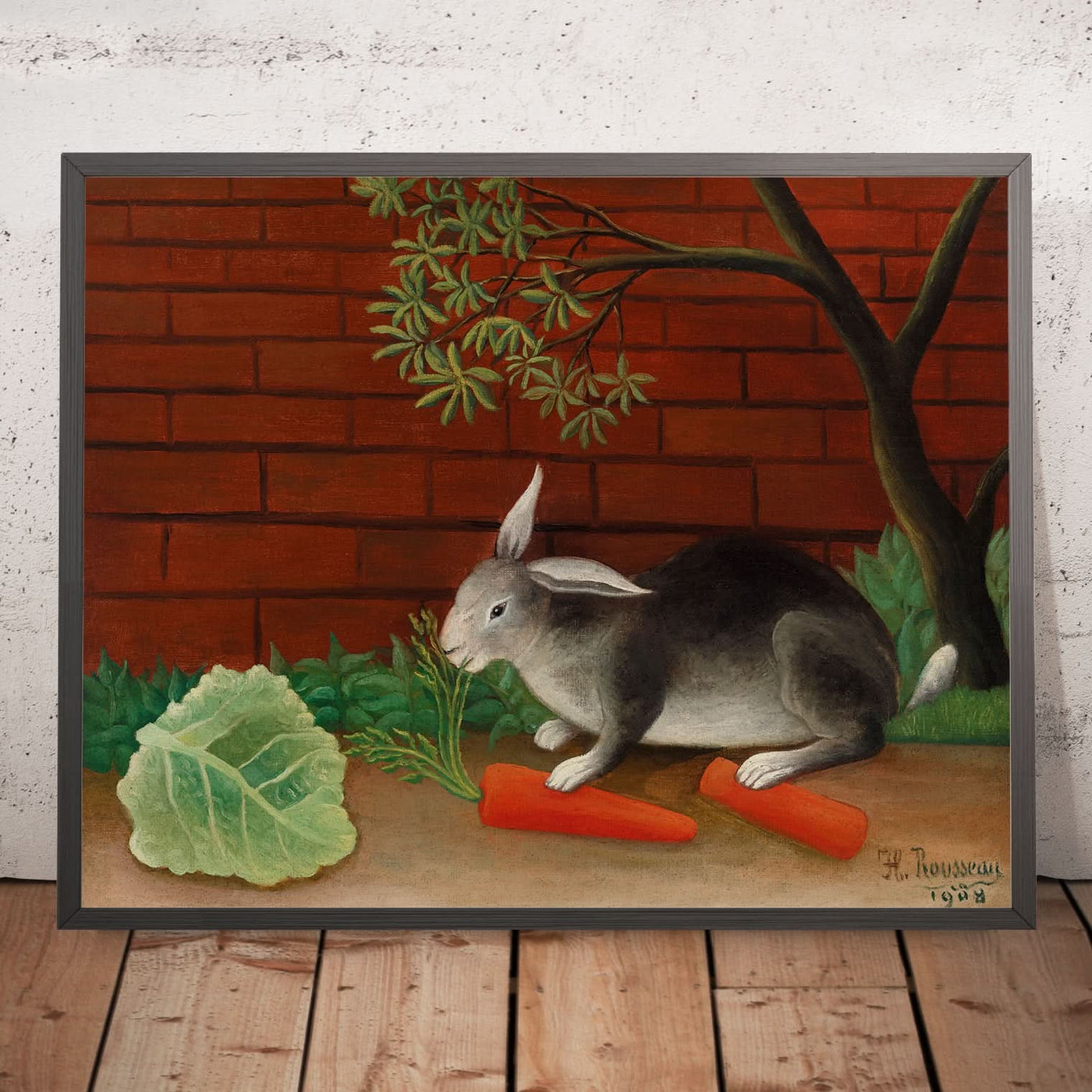 Die Hasenmahlzeit (Le Repas du lapin) von Henri Rousseau, 1909