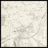 Carte ancienne personnalisée de Brentwood 