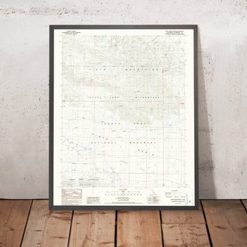 Map of Joshua Tree National Park, California by USGS, 1986 – Pinto Mountain & Pinto Basin