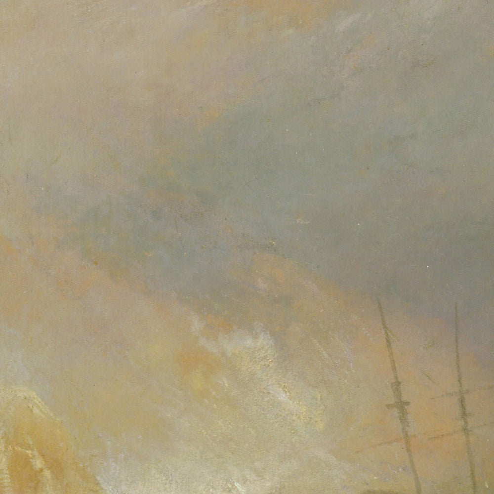 Wreckers — Coast of Northumberland, with a Steam-Boat Assisting a Ship off Shore by Turner, 1833