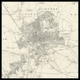 Carte ancienne personnalisée de Bedford 