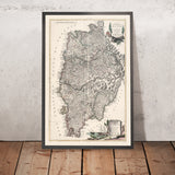 Antica mappa dell'Istria, Croazia e Slovenia di Zatta, 1784: Rijeka, Pula, Poreč, Quarnero, confine asburgico-veneziano 