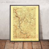 Old Map of Easton, Pennsylvania, 1908 by USGS – Delaware River, Foxburg & Parker