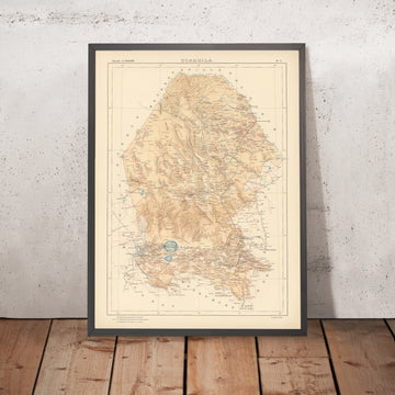 Old Topographic Map of Coahuila, Mexico 1922: Torreon, Saltillo, Monclova, Rio Grande, Sierra Madre