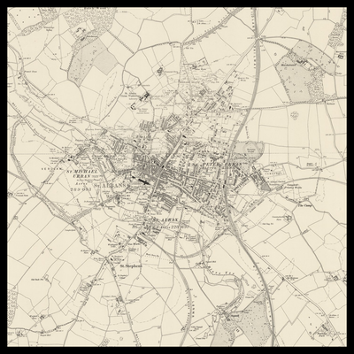 An old Ordnance Survey map of St Albans