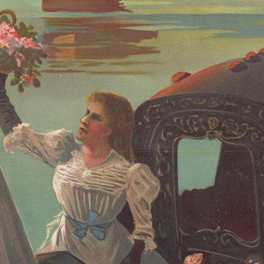 Venice Travel Poster: Paris to Venice by Frederic Hugo d’Alési, 1898