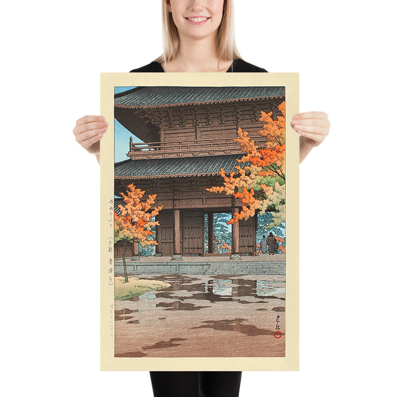 Tempio Nanzenji in autunno, Kyoto di Hasui Kawase 1935 