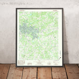 Map of Georgetown, South Carolina by USGS, 1983 – Easley, Lakes & Creeks
