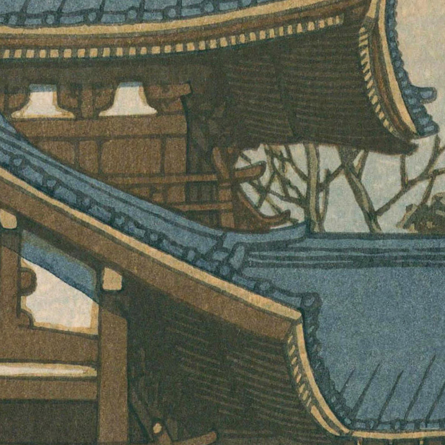 Temple Byodo-in à Uji-Renge près de Kyoto par Hasui Kawase, 1935 