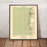 Old Map of Fort Bragg, California by USGS, 1920 – Mendocino & Pacific Coast