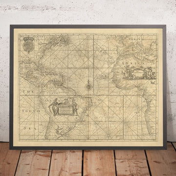 Antica mappa nautica dell&