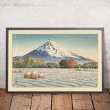 Mt. Fuji Mattina Gelida a Nagaoka, Izu di Hasui Kawase, 1939 