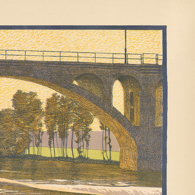 Zurich Travel Poster: Bremgarten-Dietikon-Bahn by Plinio Colombi, 1912