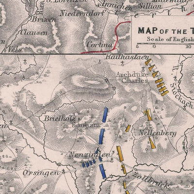 Battle of Stockach by AK Johnston, 1799: French Revolutionary War