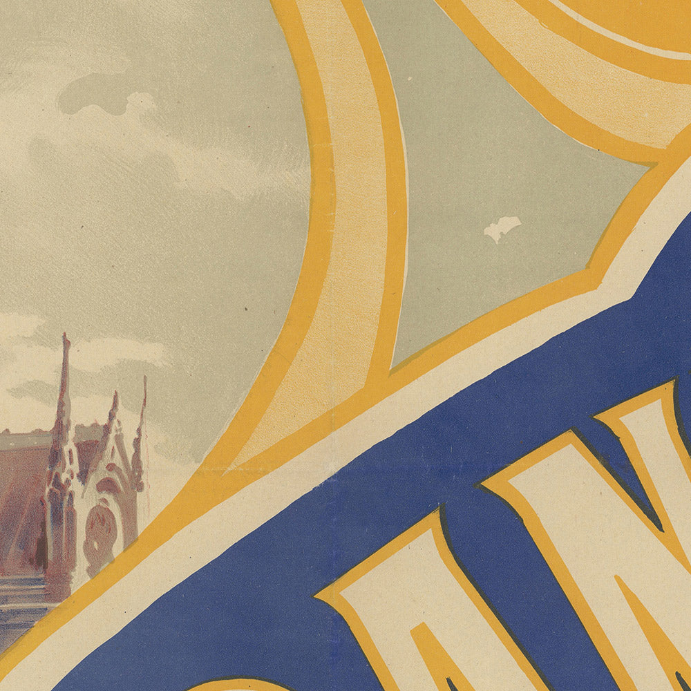 A Notre-Dame de Paris – Rio de Janeiro Grande Venda, Antique Travel Poster by Paul Dupont (1900)