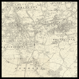 Carte ancienne personnalisée de Stourbridge 
