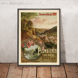 Plombières-les-Bains Reiseplakat: Chemins de fer de l’Est von F. Hugo d’Alesi 