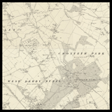 Carte ancienne personnalisée de Huyton avec Roby 