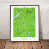 Old Map of Lake Wallenpaupack, Pennsylvania by USGS, 1935 – Hawley & Pocono Mountains