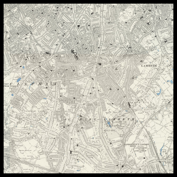 An old Ordnance Survey map of Brixton