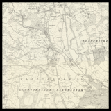 Carte ancienne personnalisée de Cwmbran 
