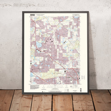 Map of Lake Zurich, Illinois by USGS, 1998 – Hawthorn Woods, Deer Park & Kildeer