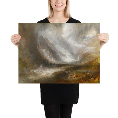 Valley of Aosta: Snowstorm, Avalanche and Thunderstorm by Turner, 1836