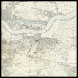 Mappa antica personalizzata del Borough di Greenwich 