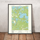 Map of Minocqua, Wisconsin by USGS, 1982 – Hazelhurst, Lake Tomahawk & Northern Highland-American Legion State Forest