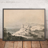 Castillo de Harlech, Gales, desde el sur, de Turner, 1794 