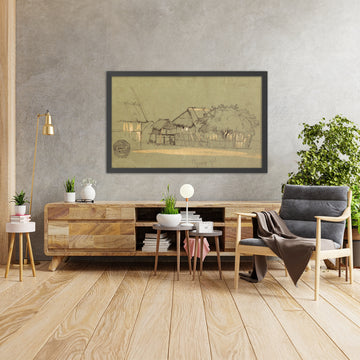 A framed image of 