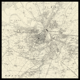 Personalised Old Map of Shrewsbury
