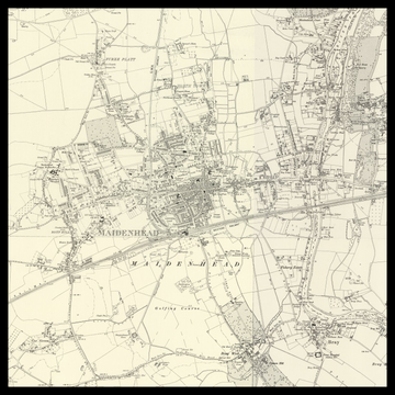 An old Ordnance Survey map of Maidenhead
