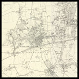 Mappa antica personalizzata di Maidenhead 