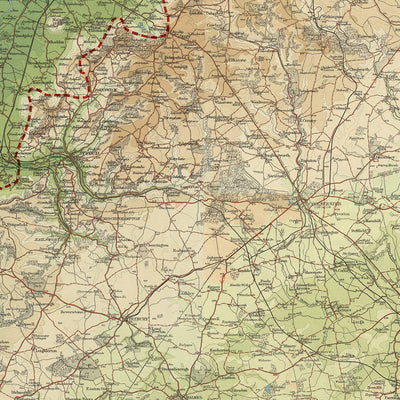 Old Map of The Cotswold Way by Bartholomew and The Unique Maps Co.