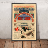 Orient-Express-Reiseposter: London–Paris–Konstantinopel, 1888 