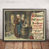 William's Port Wine Vintage Port Poster, 1930