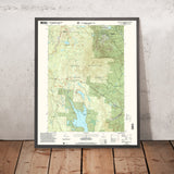 Map of Stratton, Vermont by USGS, 1997 – Green Mountain National Forest & Stratton Mountain