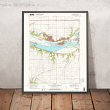 Old Map of Starved Rock, Illinois by USGS, 1970 – Illinois River, LaSalle & Oglesby