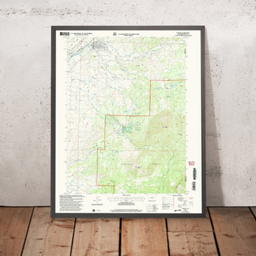 Map of Paonia, Colorado by USGS, 2001 – North Fork Gunnison River & Gunnison National Forest