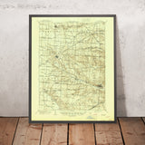 Old Map of Granville, Ohio by USGS, 1910 – Hartford, Bennington & St Albans