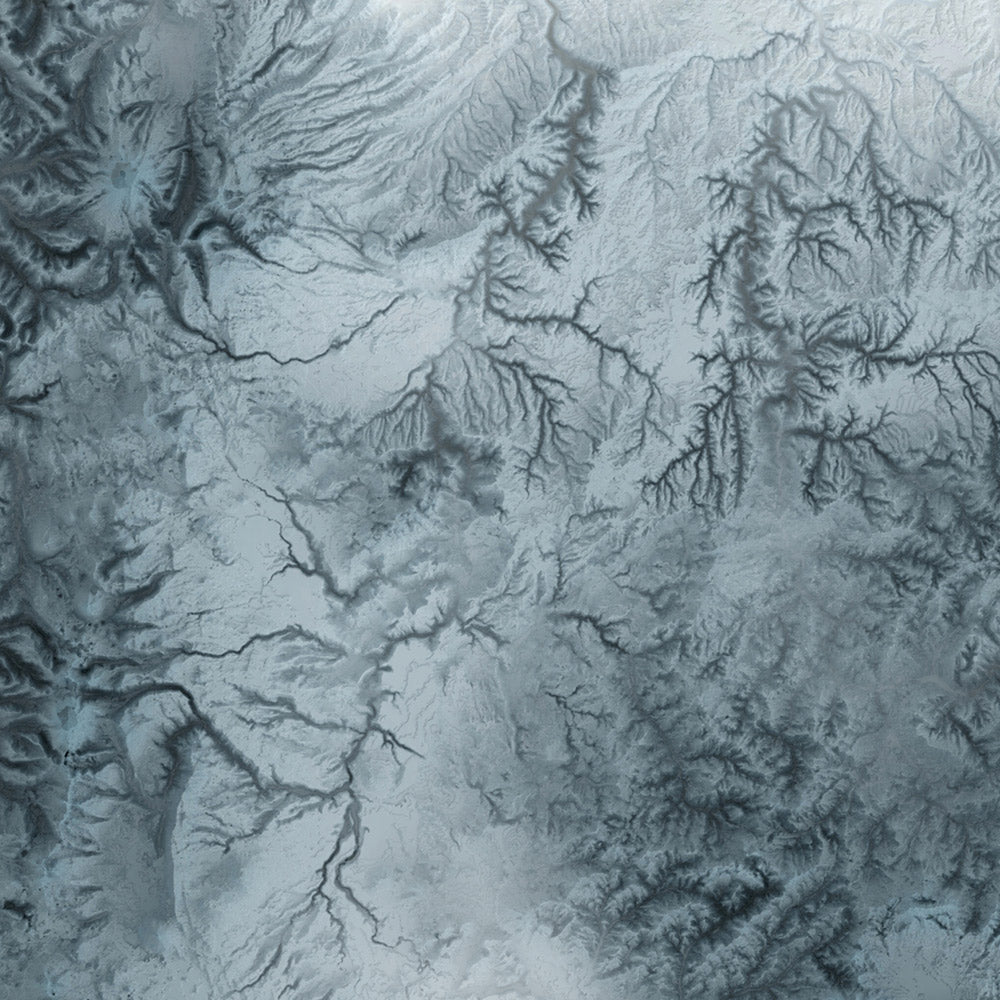 Oregon Topographische 3D-Reliefkarte 