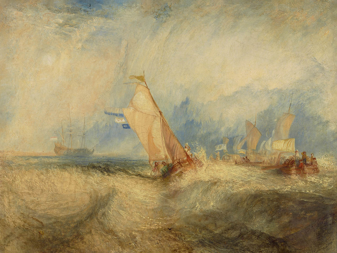 Van Tromp, Going About to Please His Masters by Turner, 1844