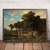 A Rustic Mill by Albert Bierstadt, 1855