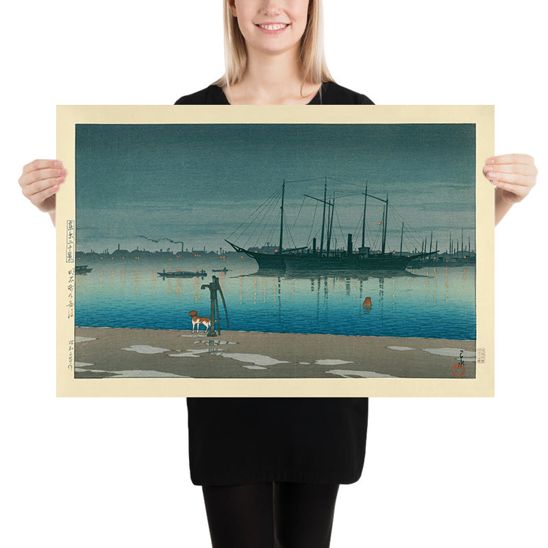 Dopo la pioggia ad Akashi Town di Hasui Kawase, 1935 