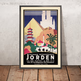 Affiche de voyage mondiale : Jorden de Werner Werenskiold 