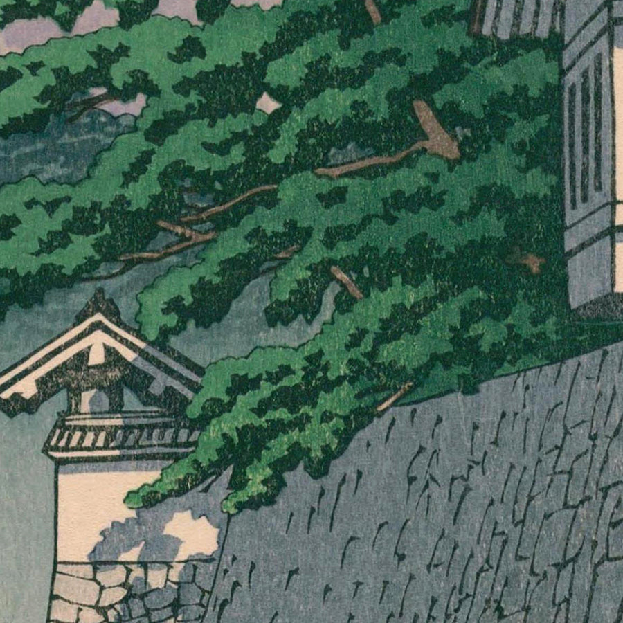 Kikyo Mon Porta del Palazzo Imperiale di Hasui Kawase, 1935 