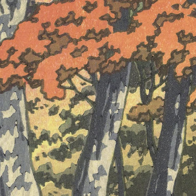 Autumn in Oirase by Hasui Kawase, 1933