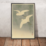 Little Egrets in Flight by Ohara Koson, 1925