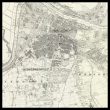Mappa antica personalizzata di Stockton-on-Tees 